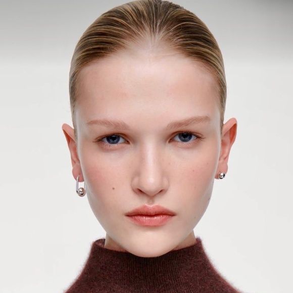 COS Asymmetrical Ball Earrings - Picture 1 of 3